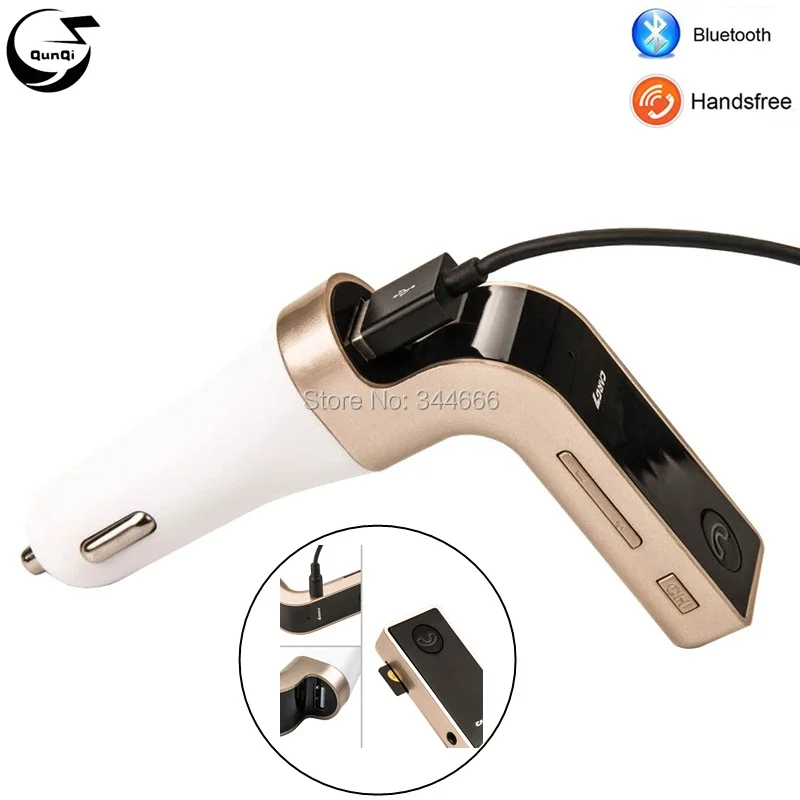 

Universal CAR Kit Bluetooth Radio FM Transmitter TF MP3 Player USB Charger A2DP Audio Music Receiver Adapter Handsfree Calling