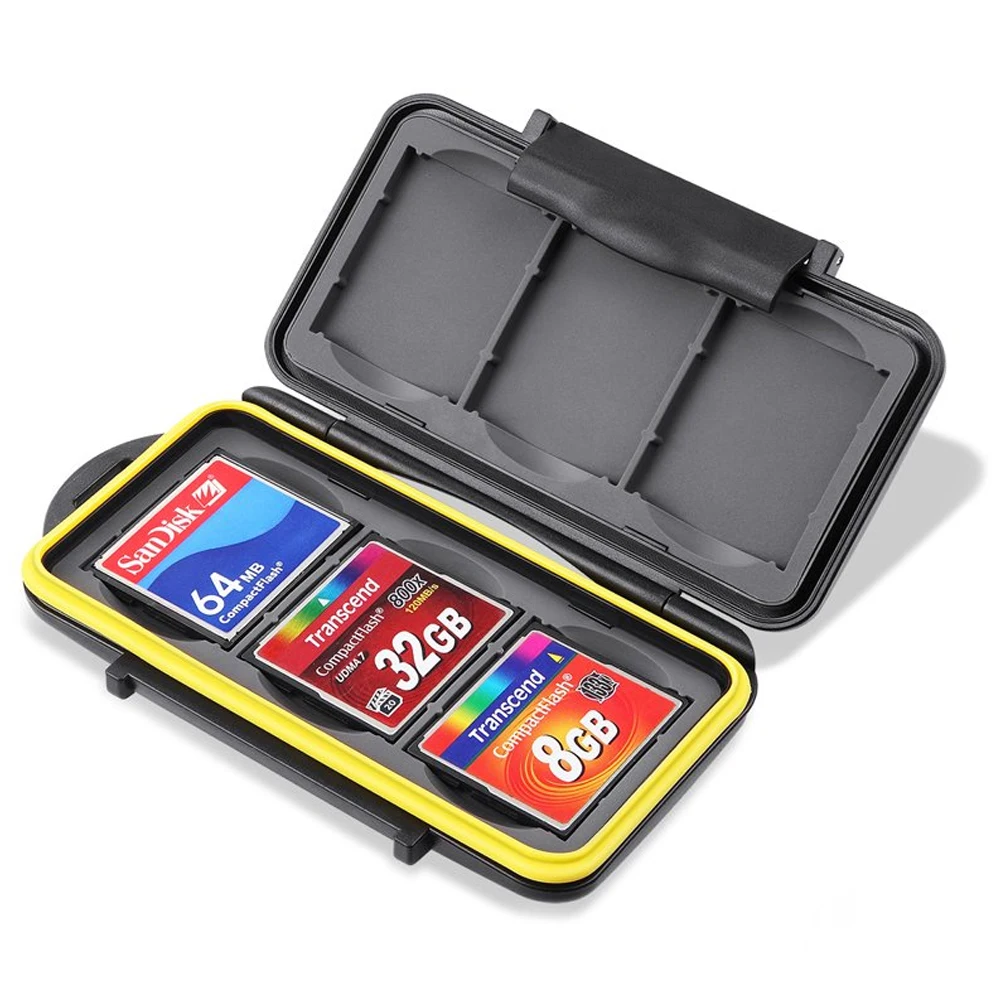CF Card Holder 6 Slots Water Shock Resistant Protector Compact Flash Card Holder for CF Cards 1