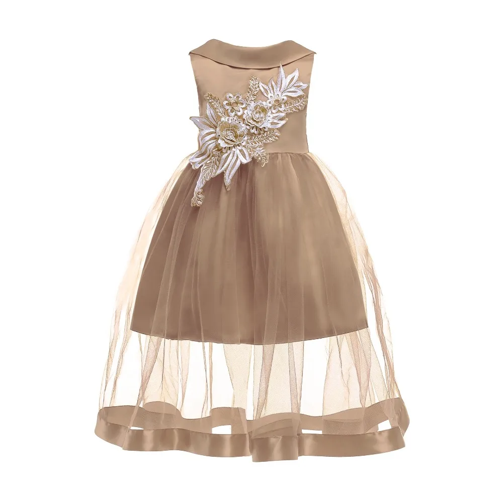 

Teenage Kids Dresses for Girls Clothing Mesh Flower Evening Party Princess Dress Children Dress Costume Kids Outfits 4 6 8 Years