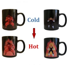 Freies Verschiffen Dragon Ball Z Kaffeetasse Goku Vegeta Wärme reaktiven Farbwechsel Tasse Ändern Keramik Caneca Tassen Neuheit Tassen geschenk