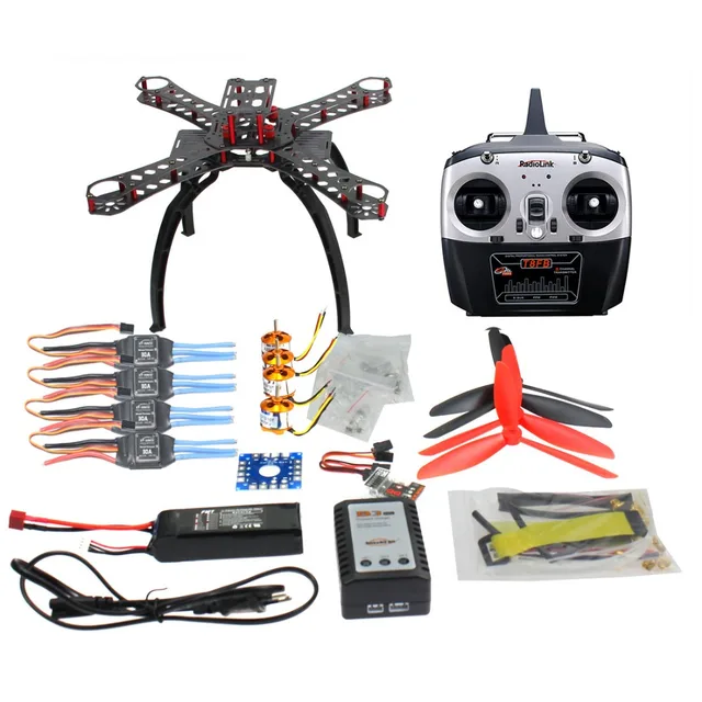 $128.79  QQ SUPER Multi-rotor Flight Control DIY 310mm Carbon Fiber Multicopter Kit Radiolink 6CH TX&RX 1400