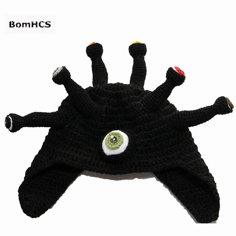 BomHCS щупальца Осьминог Ктулху вязаная шапочка шапка Ветрозащитная маска - Цвет: octopus black