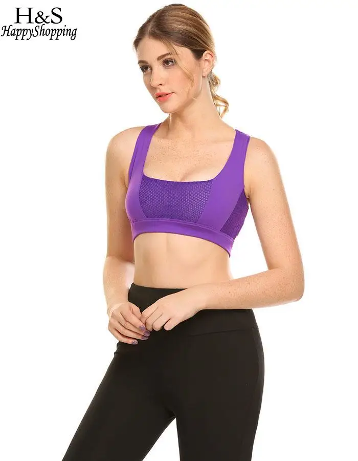 Activewear с перекрестными ремешками, со стразами, с открытой спиной, Для женщин бюстгальтер с подкладкой спортивный бюстгальтер