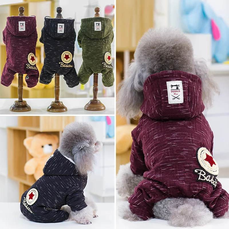 

Winter Pet Clothes for Small Dogs Cotton Coat for Chihuahua French Bulldog Yorkshire Warm Jacket Jumpsuit for Puppy Dog Costume