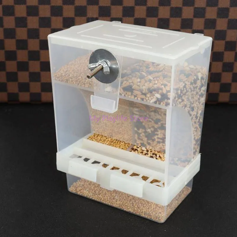 

Birds Feeder Automatic Feeders Poultry Feeding Tool Food Container Storage For Pigeon Parrot Chicken Pet Bird Feeding Device C42