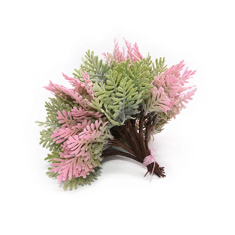 10/20/50pcs Mini Cypress Leaf Twig Artificial Flowers Plant for Wedding Decoration Christmas Ornament Bouquet Garland DIY Crafts