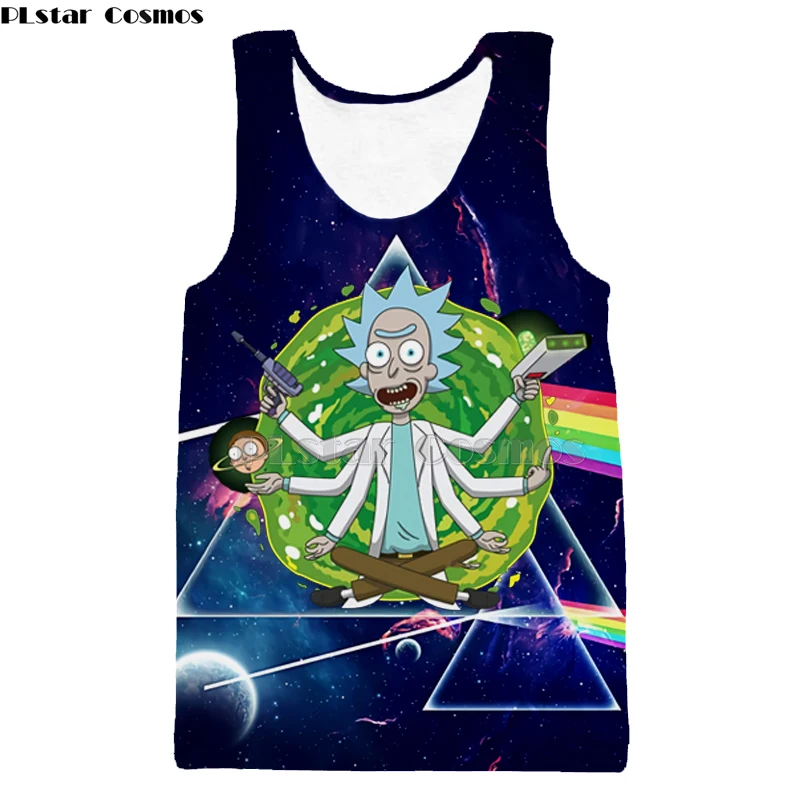 2019 New 3D Rick And Morty Hoodies Sweatshirt Men Women Funny Cartoon Print Hoodie Starry sky shirt  Harajuku Hip Hop Street-9