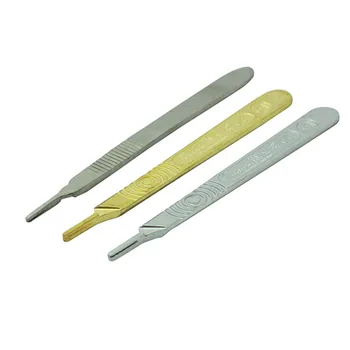 

2pc/lot Scalpel Burin Maintenance Chisel Handle nickel Surgical Blades Handles use for mobile phone sticker
