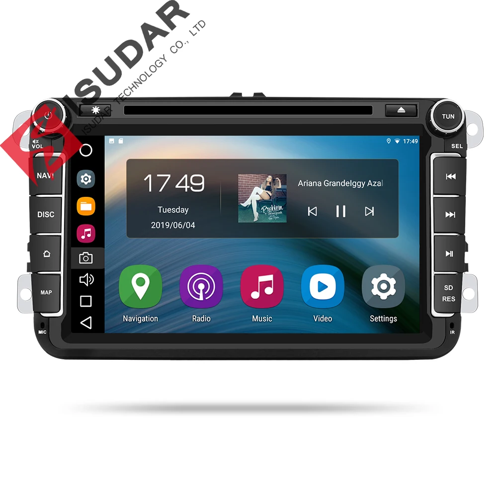 Isudar Auto Multimedia-Player 2 Din Android 9 Für Volkswagen/Passat/POLO/GOLF/CC/Skoda/ octavia/Leo