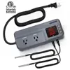 Inkbird-controlador Digital de temperatura y humedad, 12 horas de tiempo, 1800W, ITC-608T termostato de humidistato de presalida cableada ► Foto 2/6