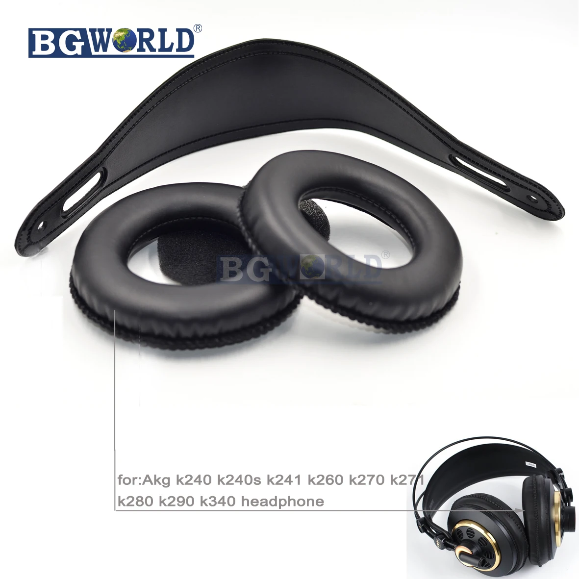 BGWORLD Замена амбушюры для наушников серии AKG K240 k240S K241 K260 K270 K271 K280 K290 K340|Аксессуары