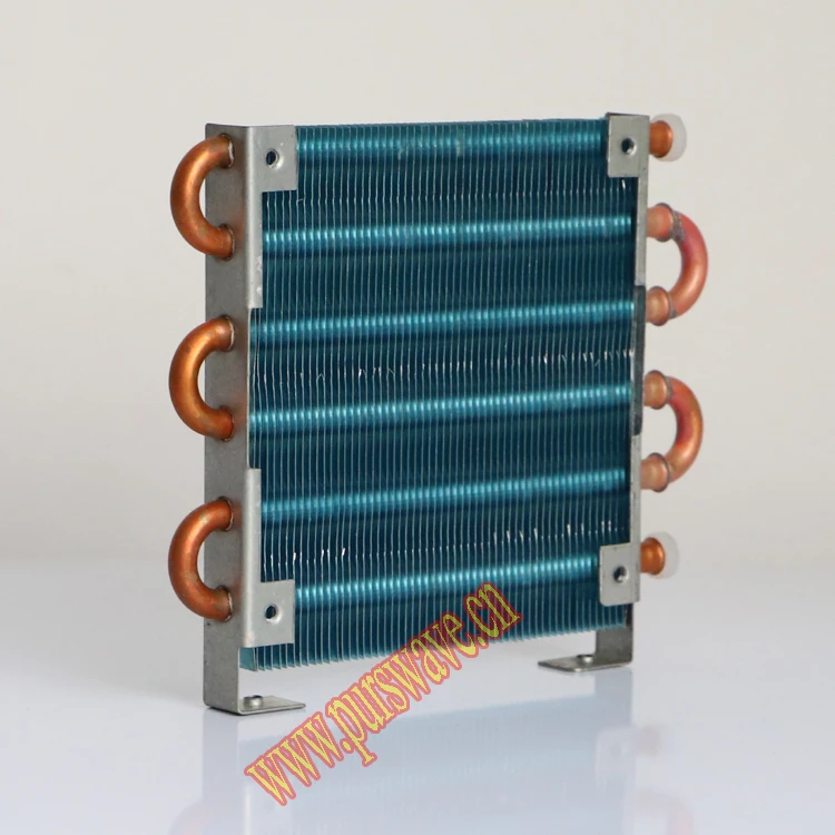 

PURSWAVE CP1X6X120 Mini condenser evaporator heat exchanger with12V24V220V110V 120x120mm Motor Fan 7MM Copper tube aluminum fin