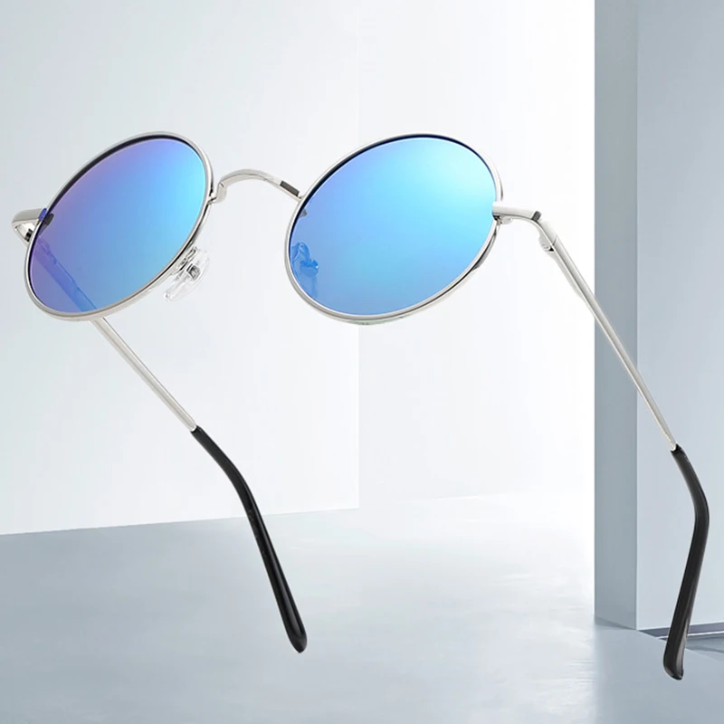 

2019 Brand Steampunk Designer Classic Polarized Driving Round Sunglasses Men Retro Glasses Women Metal Fashion Eyeglasses
