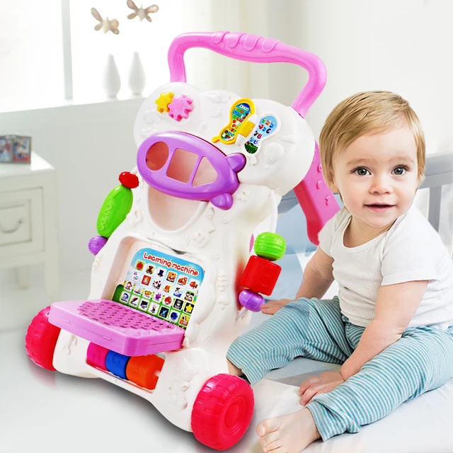 2017 Time limited Baby Walkers Electric Kids Cars Hand Push Toy Music