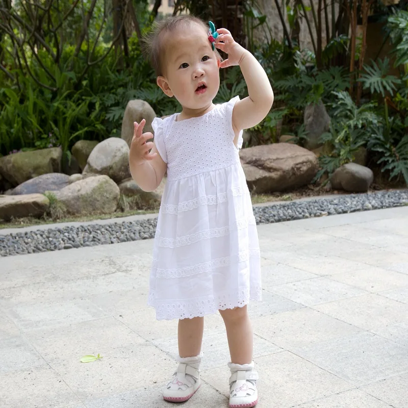 

cute kids sleeveless  vestidos children princess dress girls dress  solid dress