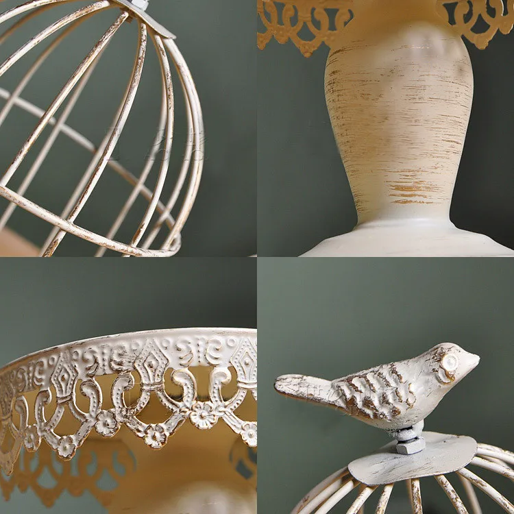 Mediterranean C Iron bird classical stone mosaic candle candlestick wedding gifts