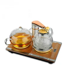 Полностью Автоматическая Воды Электрический чайник, чайный набор с стеклянная плита