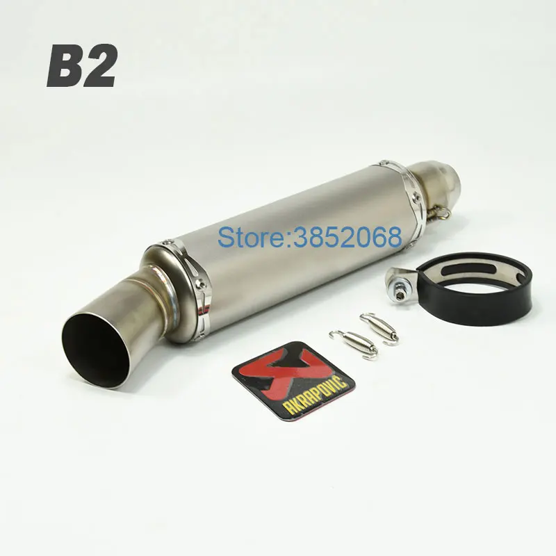 51mm Universal Motorcycle Exhaust Pipe Motorbike Muffler Escape Motorcycle Scooter Muffler fit for NK150KPR150