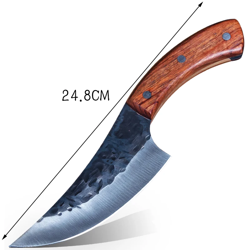 

JapaneseHigh carbon steel forging knife hand-made by chef tang, sliced with kitchen knife, butcher knife