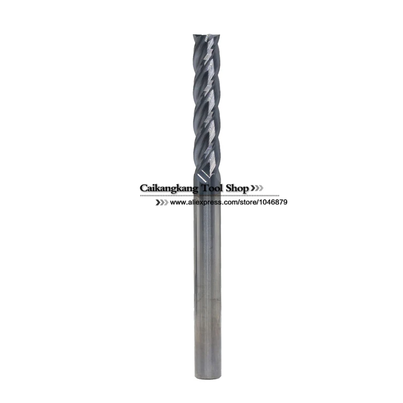 

New 4 Flute Head:12mm Tungsten steel cutter CNC milling Carbide End mills Highest cutting hardness: 45HRC 4F 12*12*60*150mm