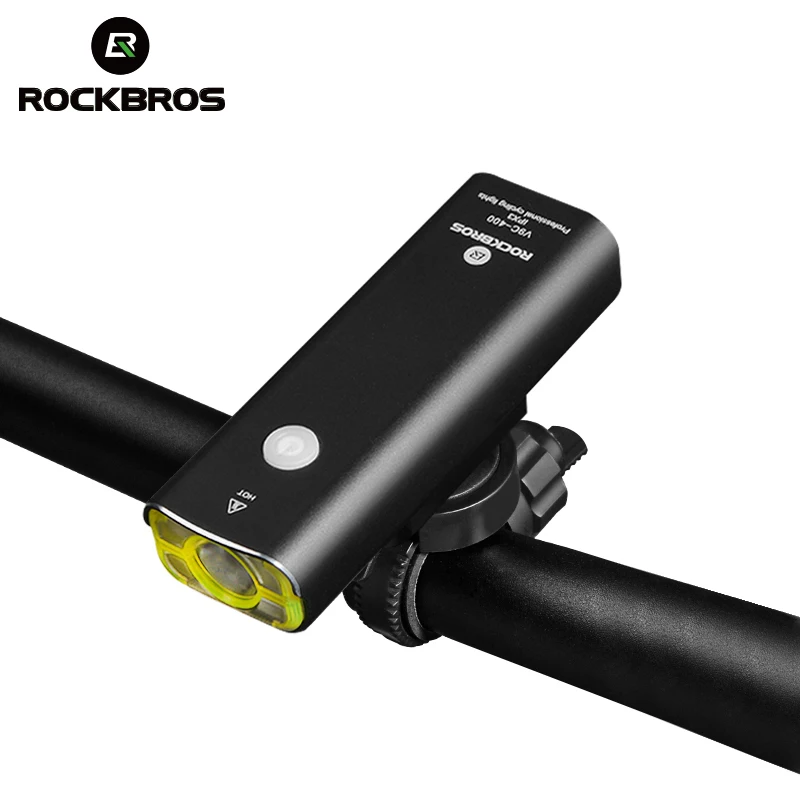 ROCKBROS велосипед светодиодный головной светильник USB Перезаряжаемые Светильник Велоспорт вспышки света светильник Водонепроницаемый велосипедная передняя лампа велосипед аксессуары 2 Цвет