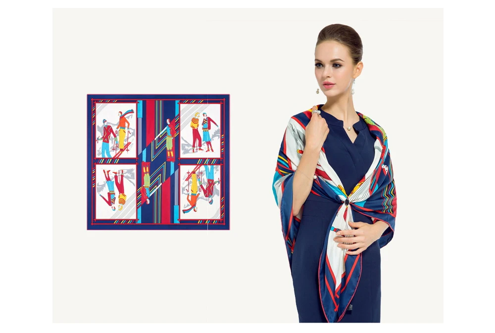 Print Silk Shawl (12)