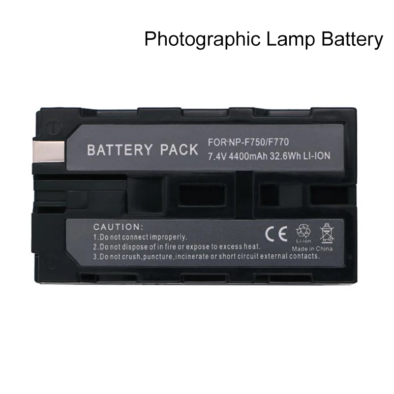 4400mAh NP-F750 F770 Li-ion Battery For Sony NP-F330 F530 F550 F570 F730 F750 F770 F930 F950 F960 F970 F990 LED Lamp Battery