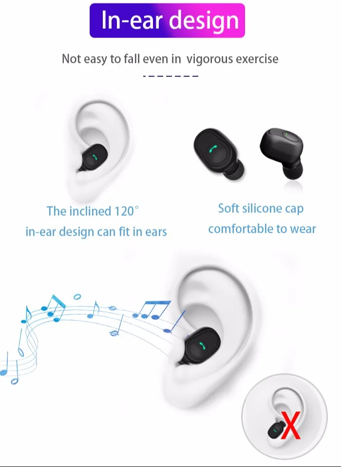 Mini sem Fio Fone de Ouvido Profundos sem Fio Intra-auriculares com 6000 Mah de Carregamento da Caixa Som de Graves Bluetooth Estéreo Mic Hifi R25 Tws V5.0 6 Fones de ouvido