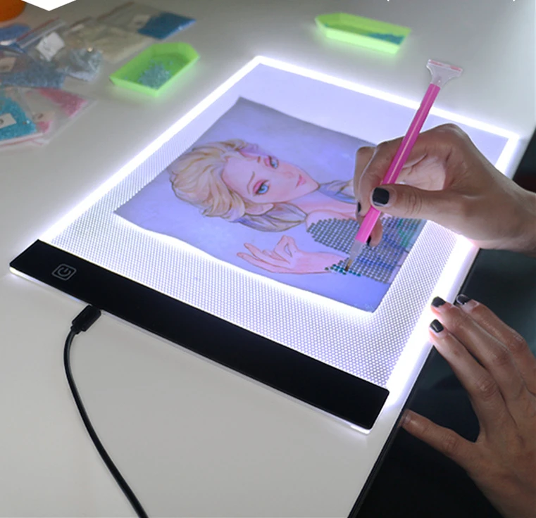 

Dimmable Led A4 Copy Painting board cartoon sketch draw from Translight board for drawing lovers Diamond Painting Cross Stitch
