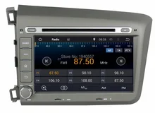 Quad Core 1024*600 Android 5.1 HD 2 din 8″ Car Radio dvd gps for Honda Civic 2012 2013 With 3G WIFI Bluetooth TV USB Mirror link