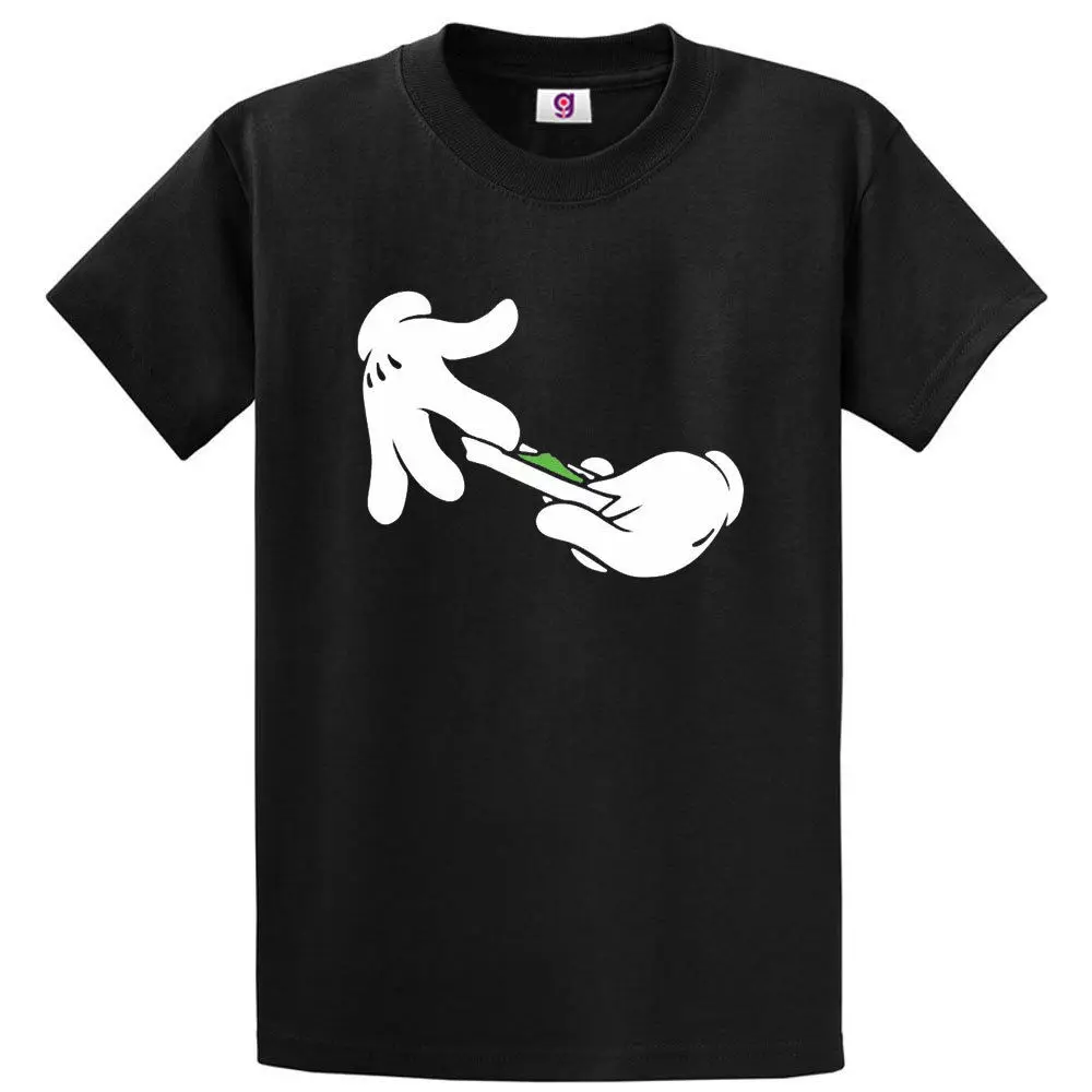Funny Mikey Hands Rolling Blunt Joint Pot Weed 420 Men's Unisex T Shirt Cool Casual pride tshirt men New Fashion | Мужская одежда