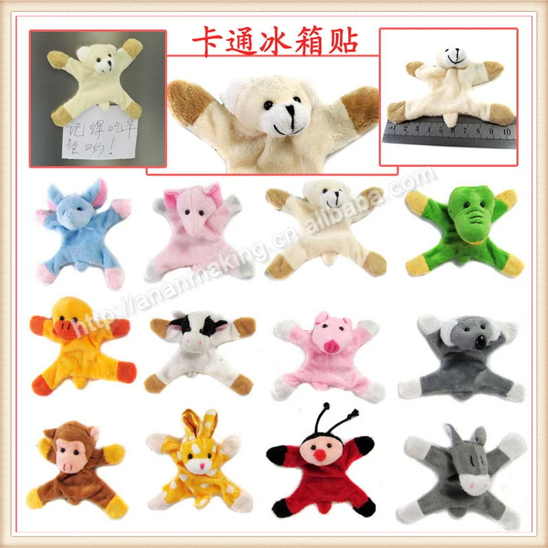 1pcs Fridge magnets stickers bear stuffed animal dog elk