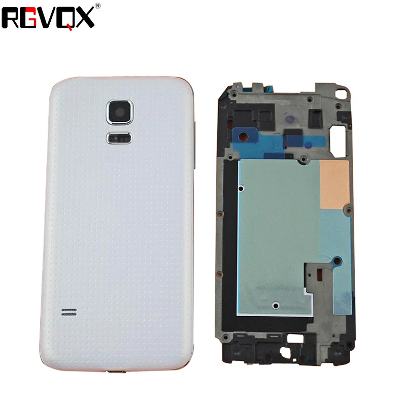

New Complete Upper+Middle Frame+Battery Cover For SAMSUNG Galaxy S5 Mini G800F G800A G800HQ Housing Battery Cover High Quality