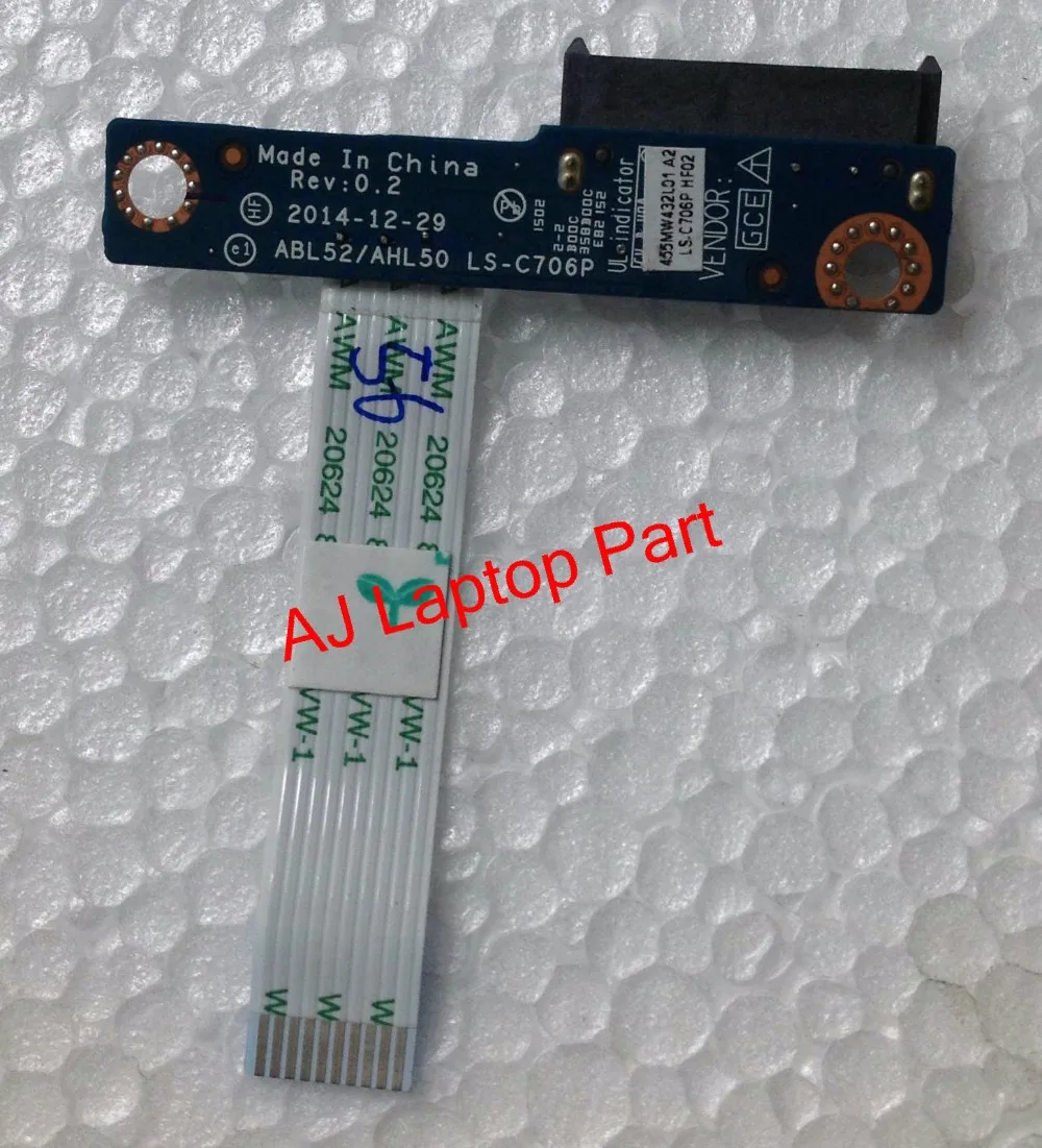 

original laptop For Hp 15-AR020 DVD connector board LS-C706P