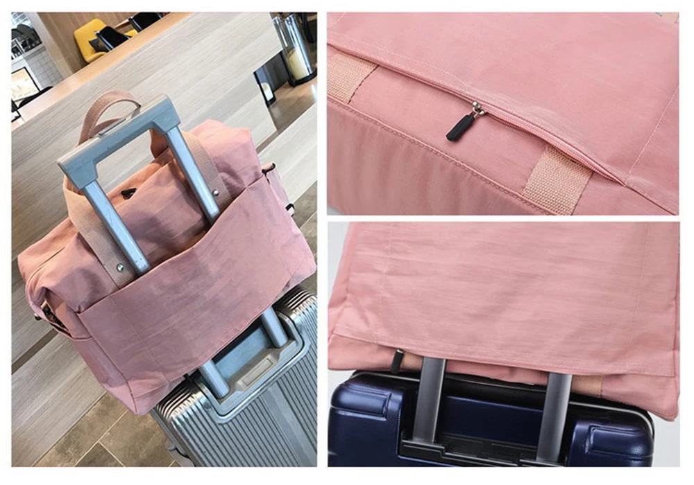 Модная женская большая дорожная сумка, сумка через плечо, тренировочные розовые сумки для спортзала, оксфордская сумка для сна, мягкие органайзеры, водонепроницаемые