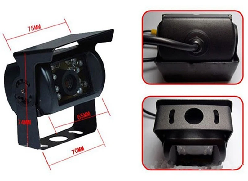 12V - 24V Auto Reverse Rear View Camera for Trucks (9)
