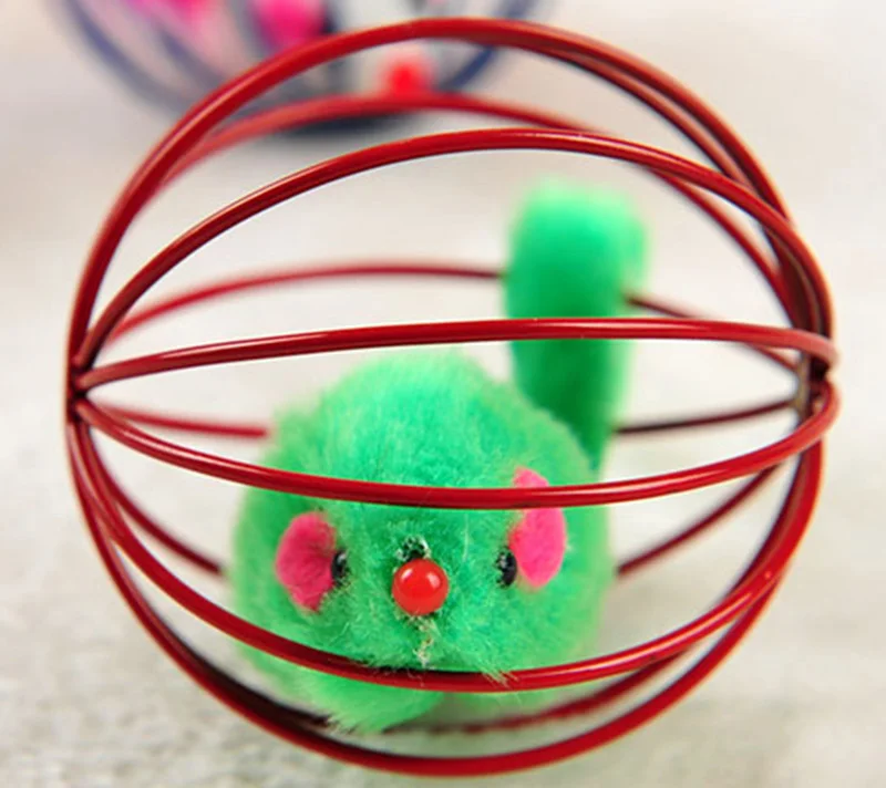 Mouse in Rat Cage Ball Toys For Cats