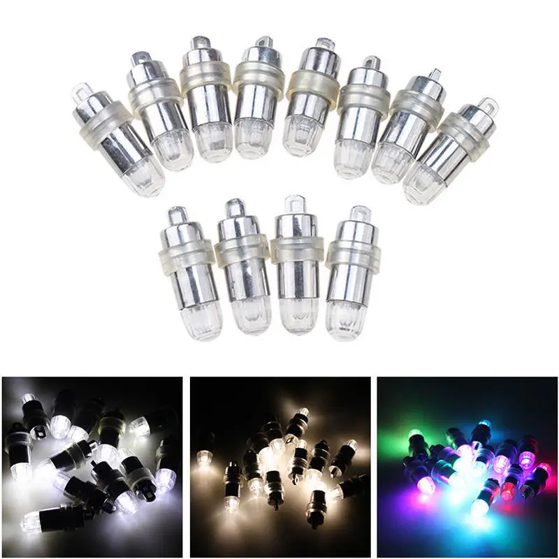 

Hot Sale Mini RGB 12x LED Party Balloons Lights Decoration White Light For Paper Lanterns Include batteries