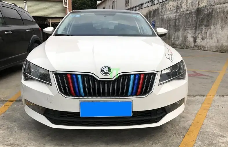 Автоматическая решетка Планки для SKODA Superb, автомобильные аксессуары, 6 шт./компл., тюнинг автомобилей Тюнинг автомобилей