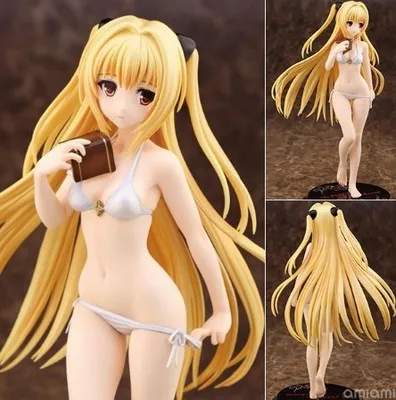 

Anime To LOVE Ru Golden Darkness Figure PVC Collection Toys Hobby Model Doll Swimsuit Girl