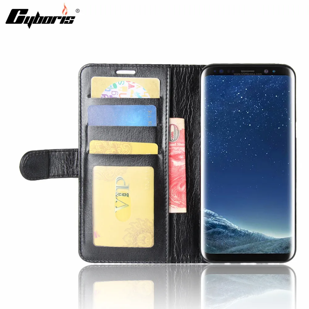 

Cyboris cases For Samsung Galaxy S8 Cases Funda Luxury PU Leather Wallet Cover Phone Flip case for Samsung Galaxy S8 Caso Coque