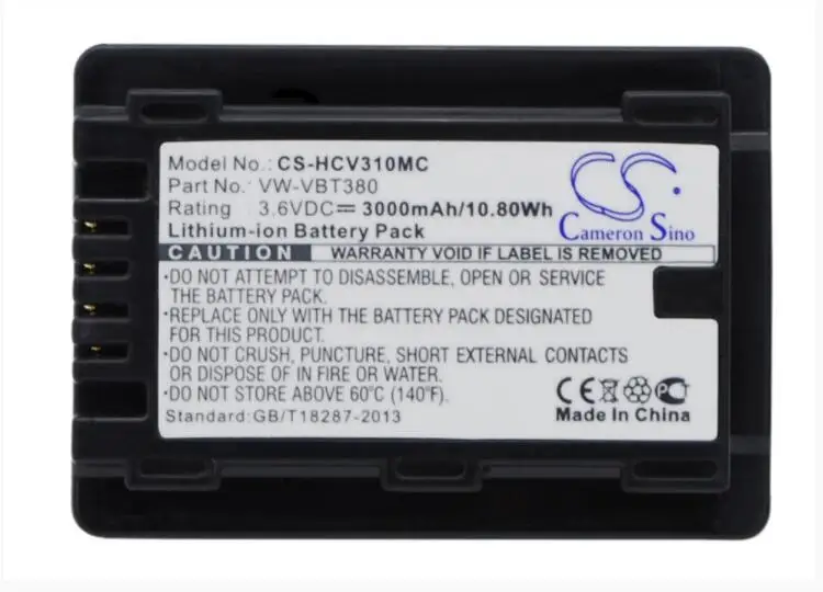 Cameron sino 3000 mAh аккумулятор для PANASONIC HC-250EB HC-550EB HC-727EB HC-750EB HC-770EB HC-989 HC-V110 HC-V110GK HC-V110MGK
