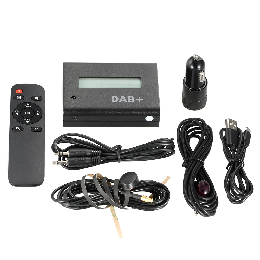 

kkmoon Universal 12V Car Digital Radio DAB+ Audio Receiver Kit with Car Charger / Remote Control / Antenna