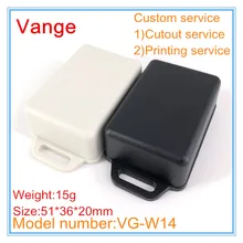 1 шт./лот черная настенная распределительная коробка 51*36*20 мм ABS Пластиковый Чехол diy корпуса для трансформаторного устройства