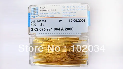 100 шт./лот 100% оригинальный INGUN GKS-075-291-064 291 064 A 2000 пружинный тестовый зонд Pogo Pin