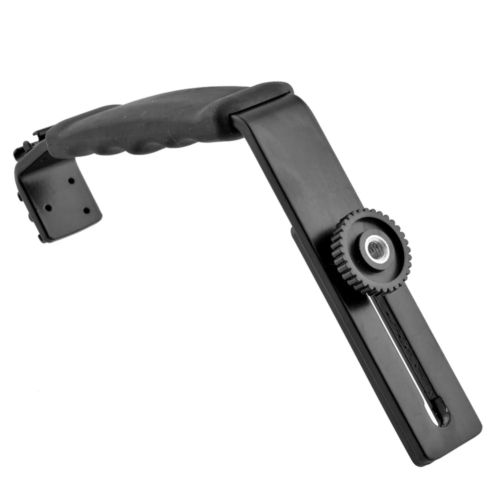  Smooth Q 4 Mic Stand L Bracket Camera Handle Grip for Zhiyun Smooth 4 DJI Osmo LED Light Rode Video