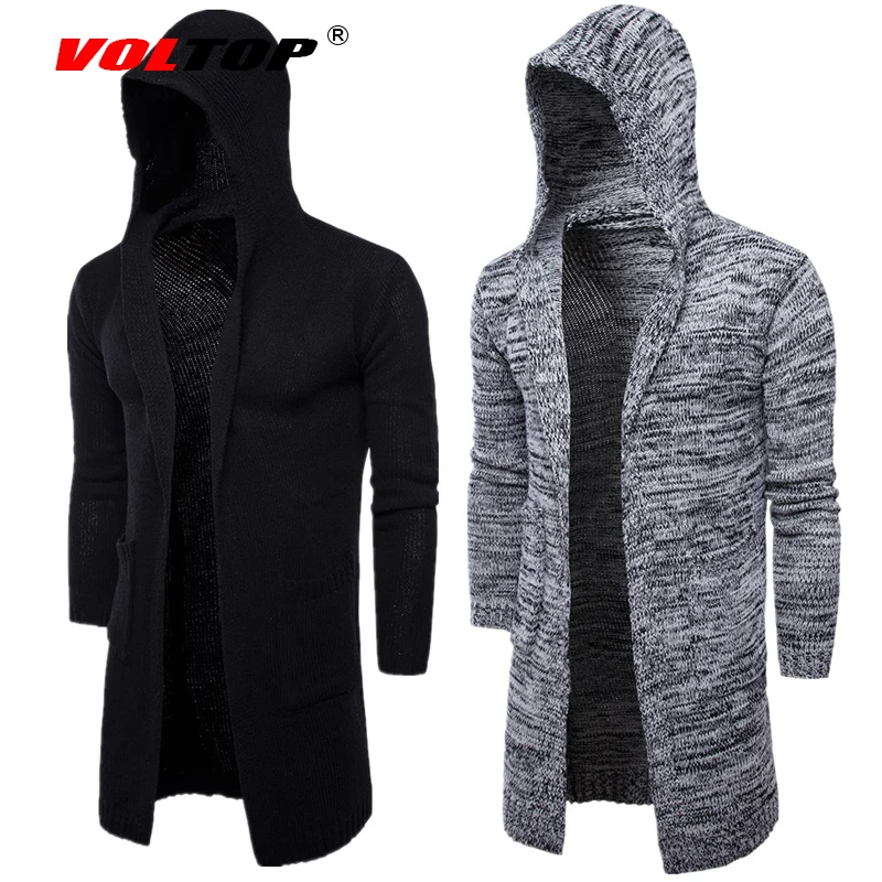 

VOLTOP Fashion Motorcycle Jackets Cardigan Sweater Coat Casual Biker Knight Mens Jackets Slim Warm Hooded Thicken Clothes