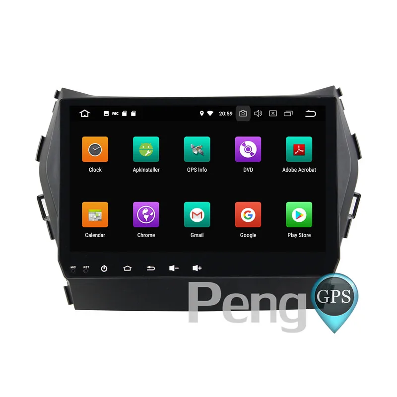 Best 2 Din Android 8.0 Car CD DVD Player 8Core GPS Navigation for   Hyundai Santa Fe IX45 2013 2014 2015 2016 4