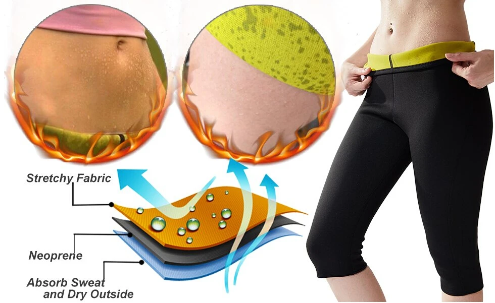FeelinGirl Женские брюки для похудения неопрен для веса для жиросжигания сжигания пота с эффектом сауны для ног корректирующий корсет термо-брюки