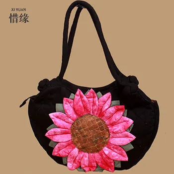 

XIYUAN BRAND women Linen bags Shoulder bolsos chinese Handbag Retro Handmade Bolsa Feminina embroidered bag Ladies korea bags